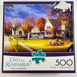 Buffalo Games Days to Remember Street of Memories 500 Piece‎ Jigsaw Puzzle